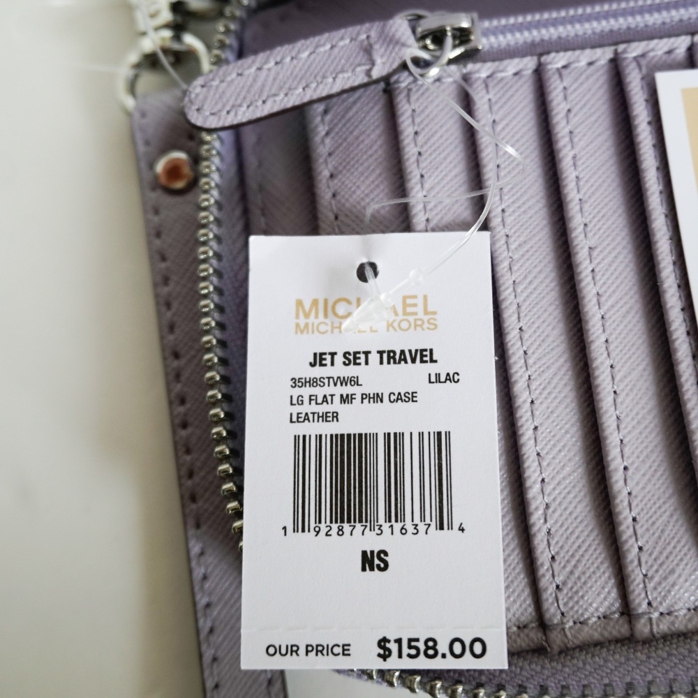 Michael Kors Jet Set LG Phone Case Wristlet Lilac - Picture 7 of 8